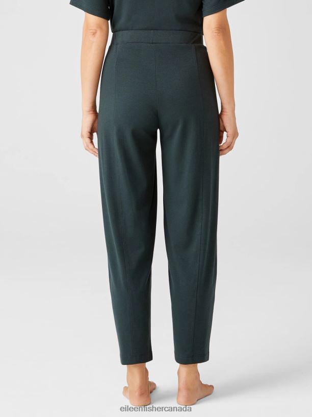 EILEEN FISHER Cozy Organic Cotton Interlock Lantern Pant Easy Fit Ankle Length Women IVY Clothing 024FN951