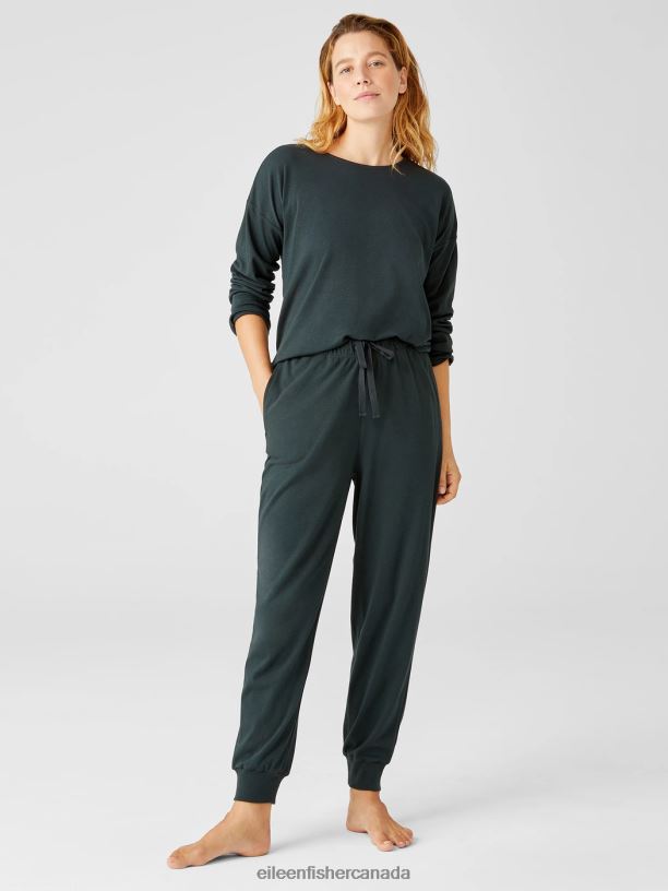 EILEEN FISHER Organic Cotton InterlockJogger Sleep Pant Easy Fit Ankle Length Women IVY Clothing 024FN915