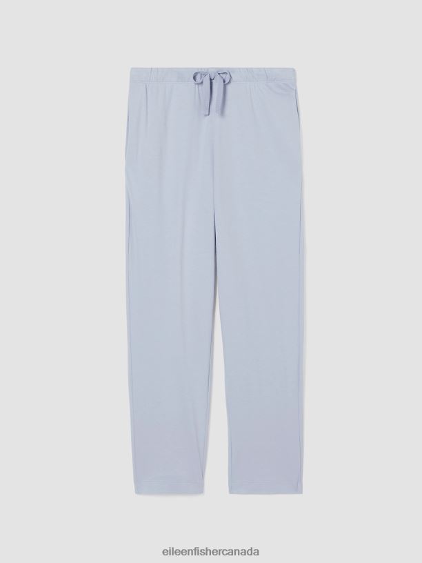 EILEEN FISHER Organic Cotton Interlock Slouchy Sleep Pant Easy Fit Cropped Length Women DELPHINE Clothing 024FN970