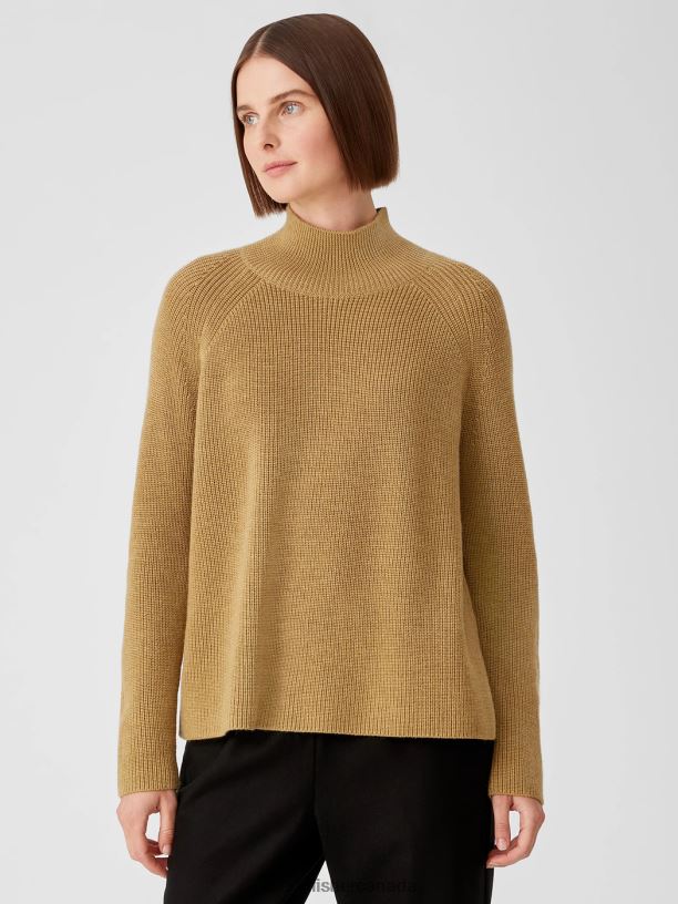 EILEEN FISHER Merino Turtleneck Top in Responsible Wool Boxy Fit Basic Length Women HAYSTACK Clothing 024FN471