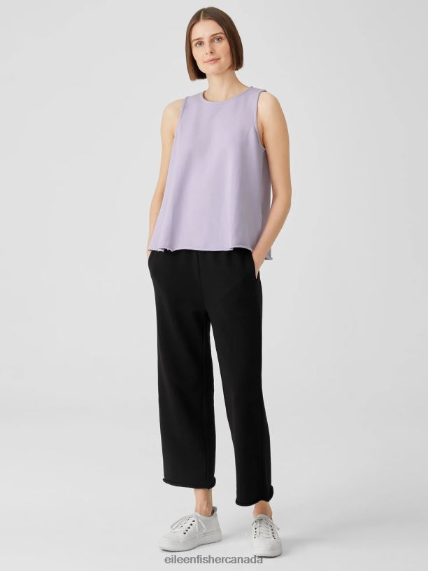 EILEEN FISHER Lightweight Organic Cotton Terry Tank Easy Fit Basic Length Women WISTERIA Clothing 024FN61