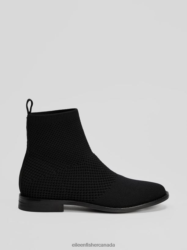 EILEEN FISHER Jude Recycled Stretch Knit Bootie Women BLACK Shoes 024FN1085
