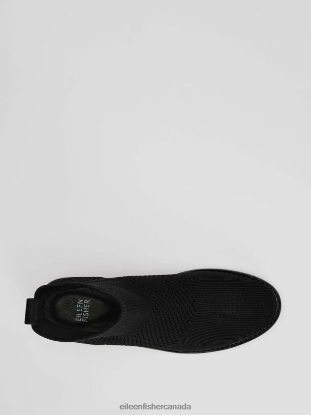 EILEEN FISHER Jude Recycled Stretch Knit Bootie Women BLACK Shoes 024FN1085