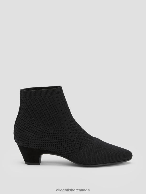 EILEEN FISHER Purl Recycled Stretch Knit Bootie Women BLACK Shoes 024FN1081