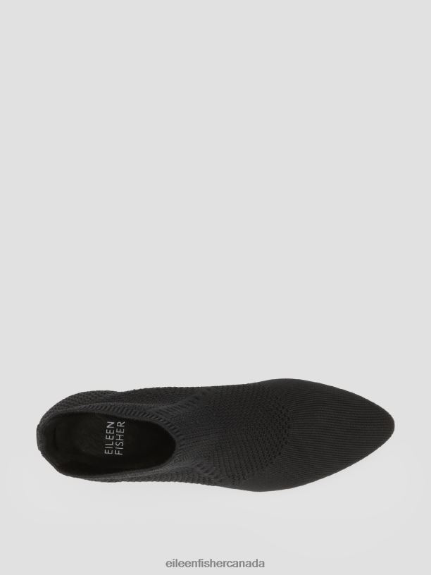 EILEEN FISHER Purl Recycled Stretch Knit Bootie Women BLACK Shoes 024FN1081