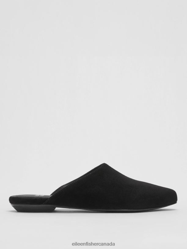 EILEEN FISHER Blog Suede Mule Women BLACK Shoes 024FN1079