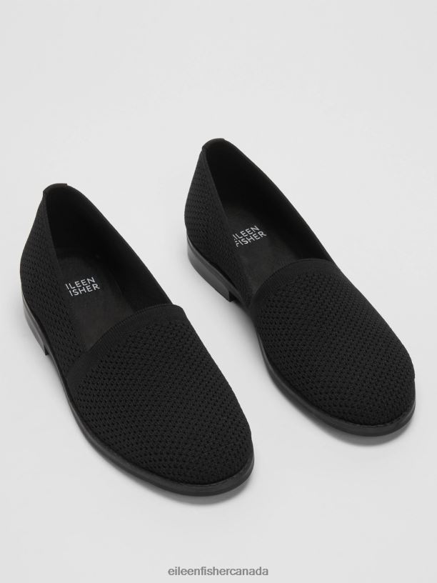 EILEEN FISHER Demi Recycled Stretch Knit Loafer Women BLACK Shoes 024FN1080