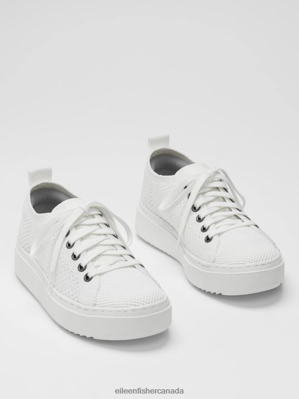 EILEEN FISHER Peris Recycled Stretch Knit Wedge Sneaker Women BLACK Shoes 024FN1064